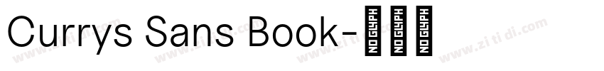 Currys Sans Book字体转换
